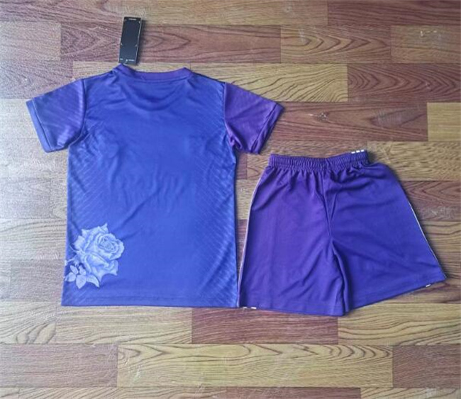 Youth Real Madrid Custom Purple 2024-25 Soccer Jersey Suit